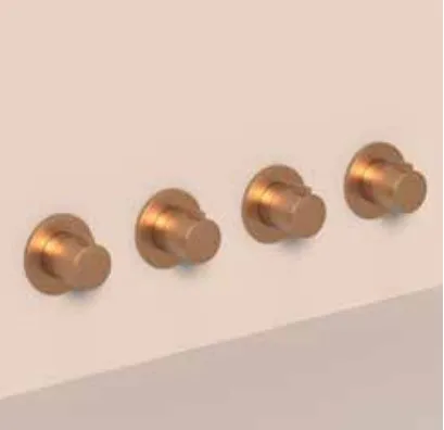 IVY kraan | PACT Afbouwdeel Inbouwthermostaat Met 3 Stopkranen Symmetry - Chroom Lage Kosten