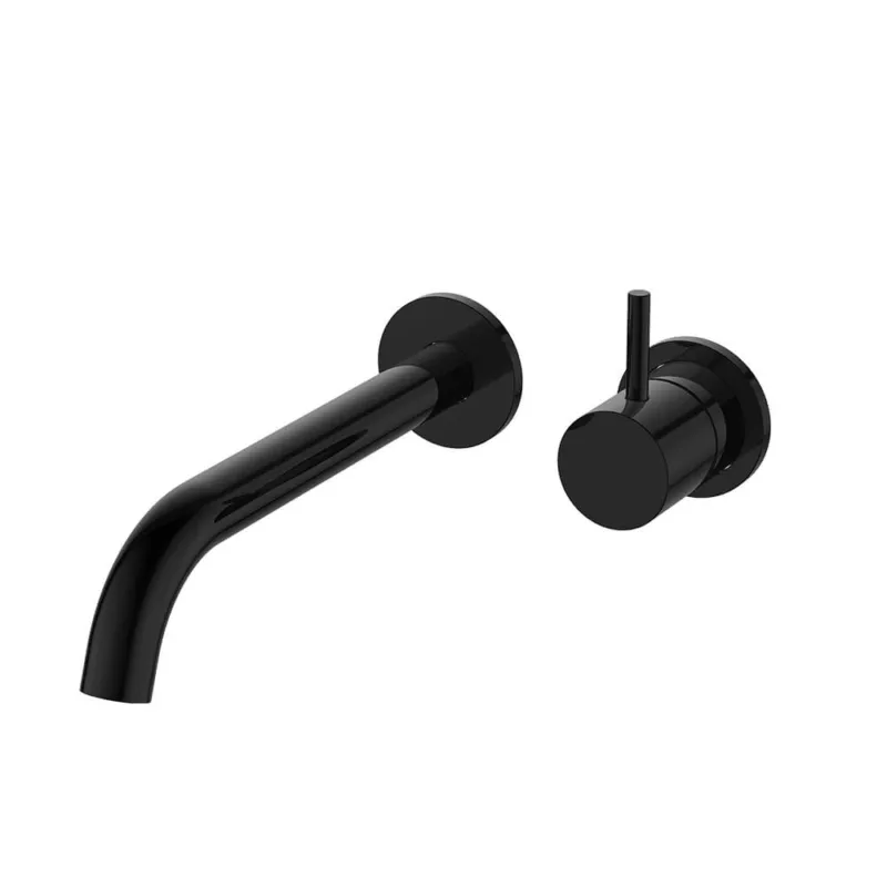 Regn 2-gats inbouw wastafelmengkraan met coldstart Gun metal black Uitverkoop