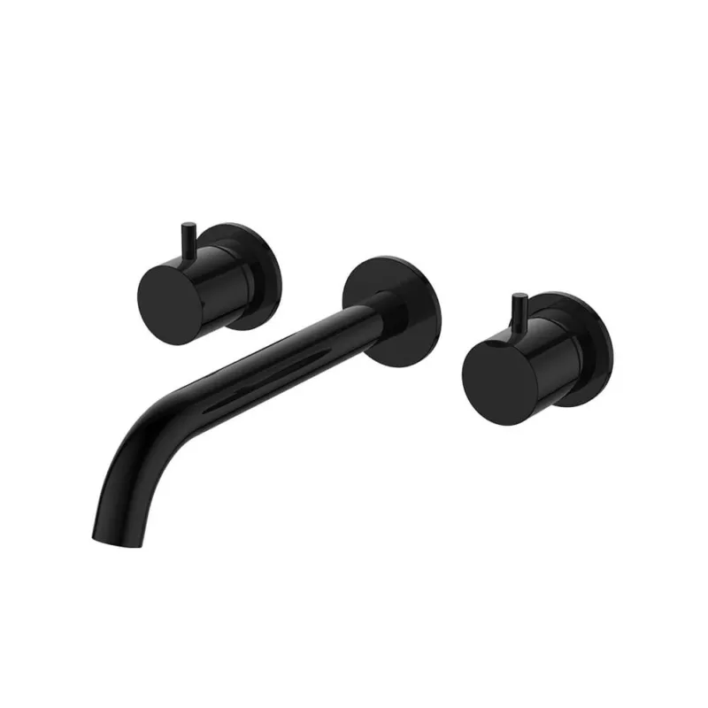Regn 3-gats inbouw wastafelmengkraan Gun metal black Laatste Versie