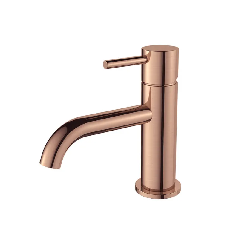 Speciale Aanbieding Regn lage wastafelmengkraan met coldstart Geborsteld koper