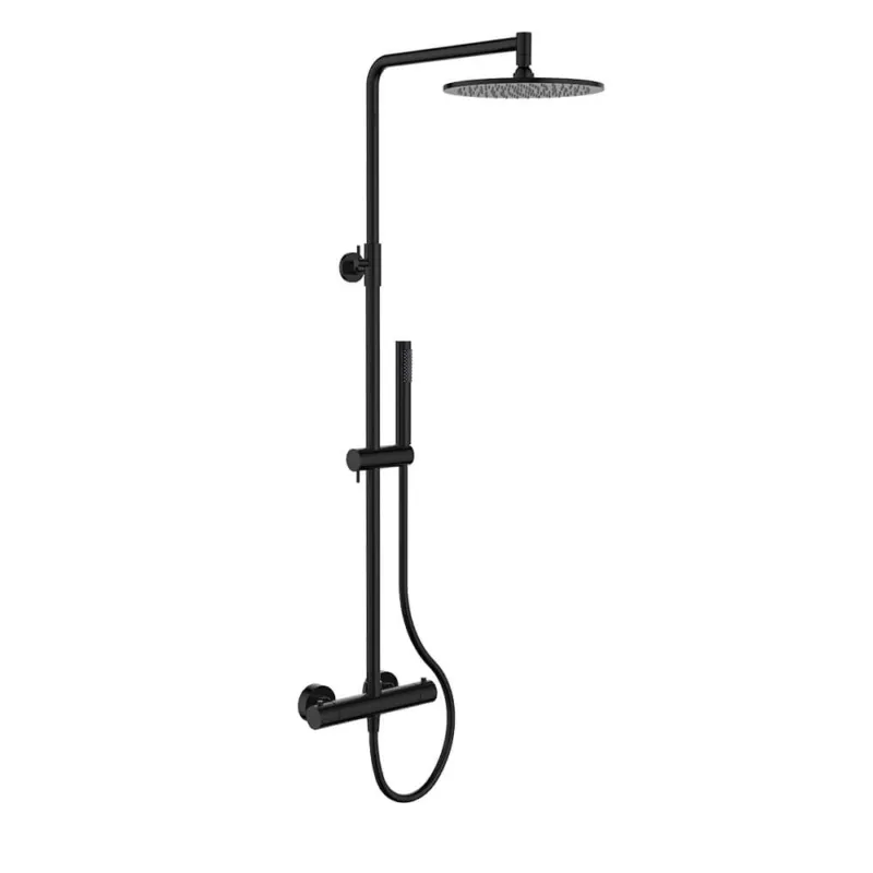 Regn thermostatische regendouche Gun metal black Beperkt Aanbod