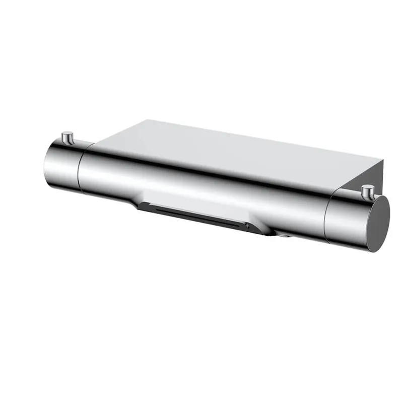 Regn thermostatische badmengkraan met watervaluitloop Chroom Favoriet