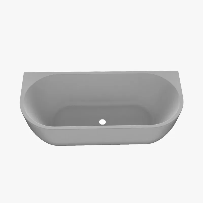Regn achterwand bad 180 x 80cm incl. afval, met Premium