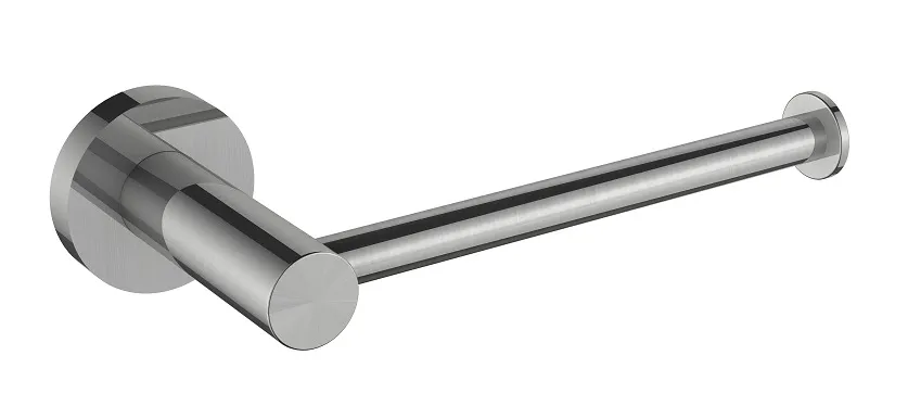 Speciale Aanbieding Regn toiletrolhouder zonder klep (met rozet) Geborsteld nikkel