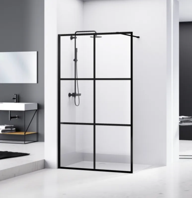 Van Rijn Products ST04M6 inloopdouche 110cm raster zwart Goedkoop