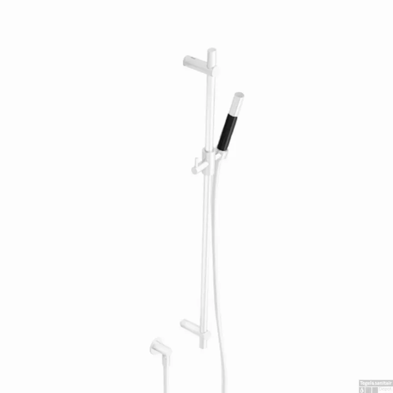 Glijstangset Hotbath Cobber Met Wandaansluitbocht En Handdouche Mat Wit Rechtstreeks Van De Fabrikant