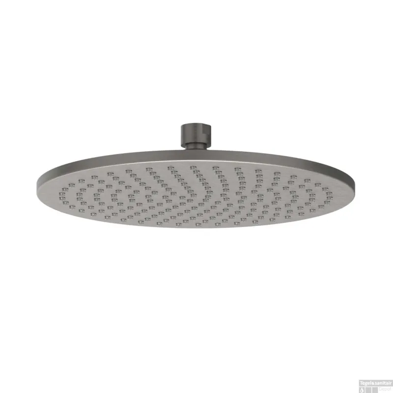Gratis Retour Hoofddouche IVY Medium 30 cm Anti-Kalk Nozzels Geborsteld Metal Black PVD