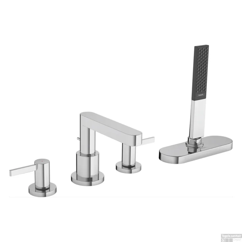 Express Levering Badrandmengkraan Finoris HansGrohe 4-Gats Met SBox Chroom