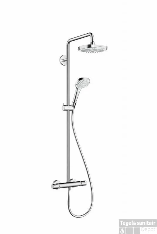 Gecertificeerd Hansgrohe Croma Select E 180 2jet Showerpipe Chroom