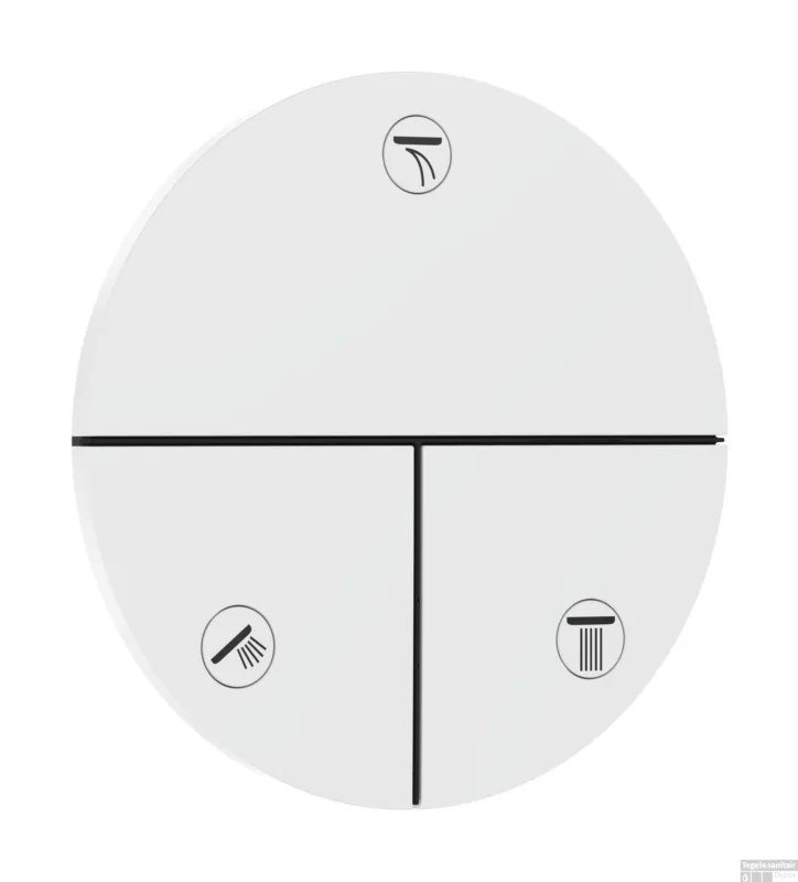 Finale Uitverkoop Hansgrohe ShowerSelect Comfort S stopkraan inbouw voor 3 functies, mat wit