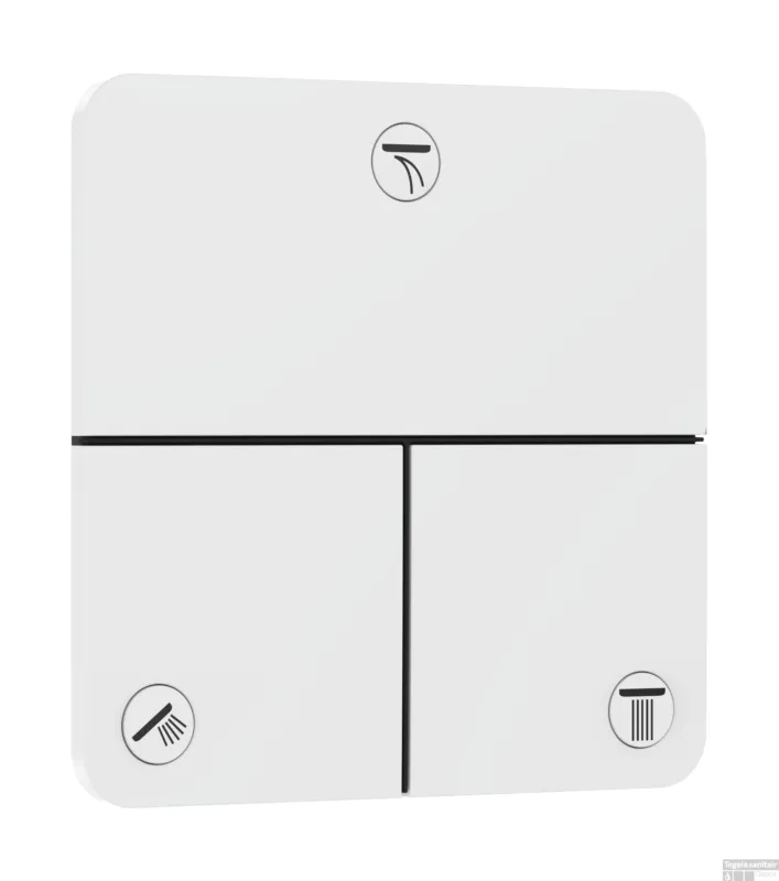 Shop Nu Hansgrohe ShowerSelect Comfort Q stopkraan inbouw voor 3 functies, mat wit
