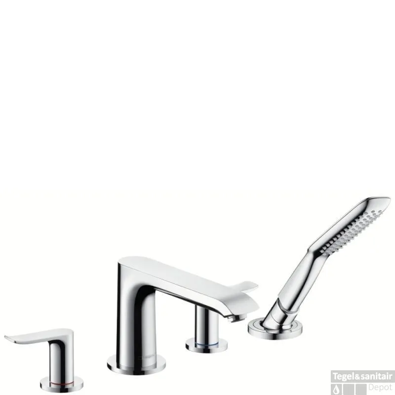 Hansgrohe Metris Afdekset Voor 4-gats Badrandcombinatie Chroom Favoriet