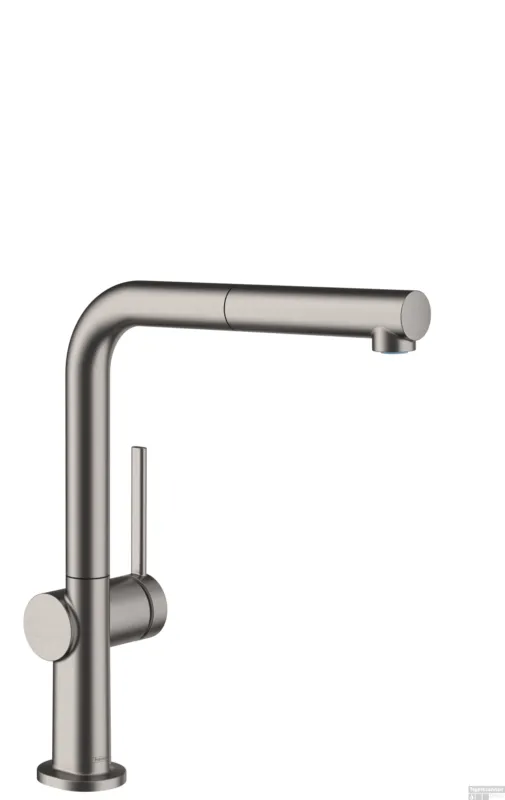 Bestseller Hansgrohe Talis M54 ééngreeps keukenmengkraan 270 met uittrekbare uitloop en sBox, Brushed Black Chrome