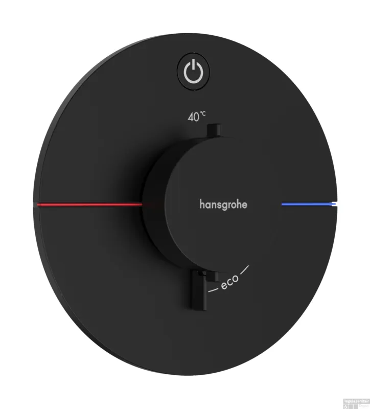 Hansgrohe ShowerSelect Comfort S thermostaat inbouw voor 1 functie, mat zwart Snelle Levering