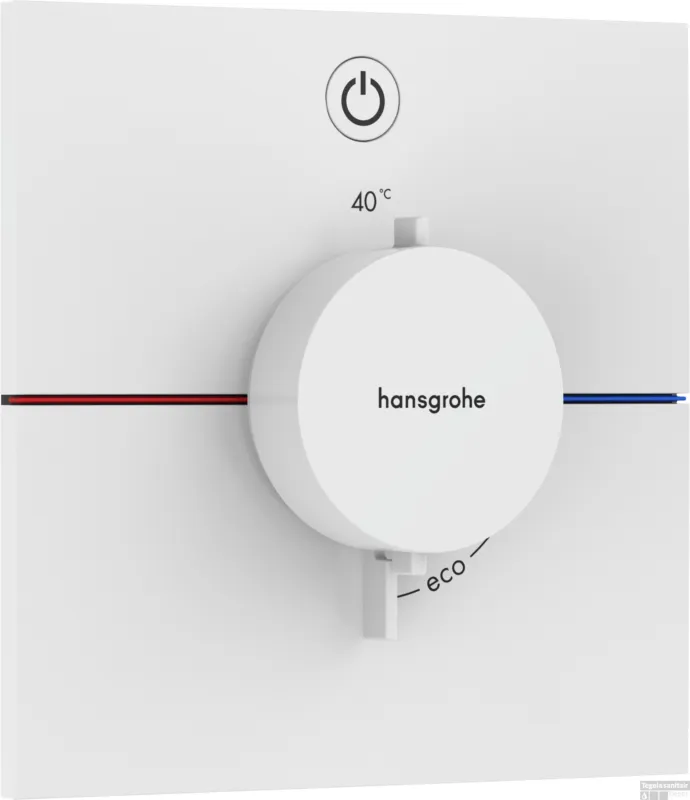 Laatste Versie Hansgrohe ShowerSelect Comfort E thermostaat inbouw voor 1 functie, mat wit