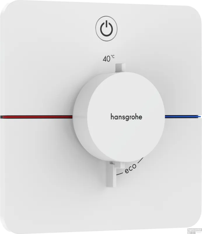 Laatste Versie Hansgrohe ShowerSelect Comfort Q thermostaat inbouw voor 1 functie, mat wit