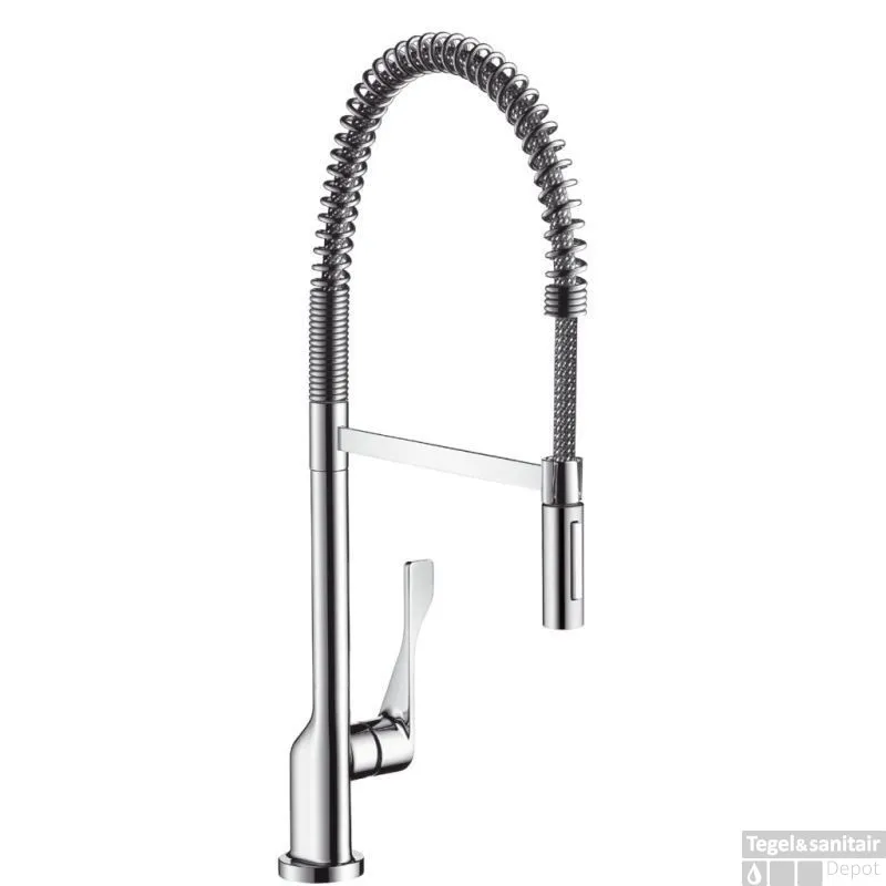 Axor Citterio Keukenkraan Semi Pro Met Ergonomische Greep Chroom Gratis Retour