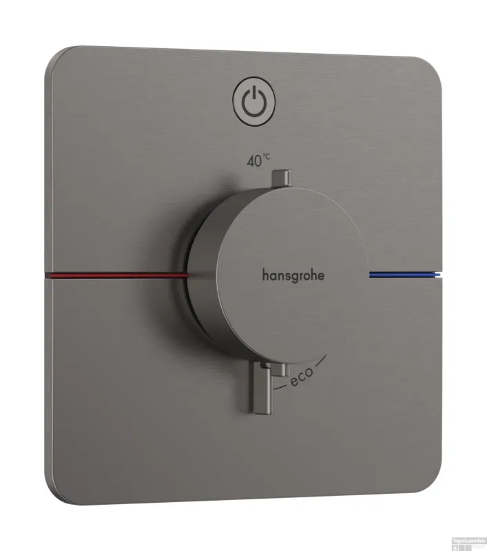 Betrouwbaar Hansgrohe ShowerSelect Comfort Q thermostaat inbouw voor 1 functie, Brushed Black Chrome