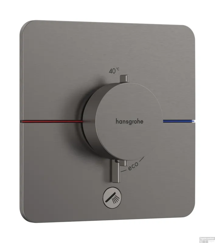Flitsaanbieding Hansgrohe ShowerSelect Comfort Q thermsotaat inbouw voor 1 functie en extra uitgang, Brushed Black Chrome