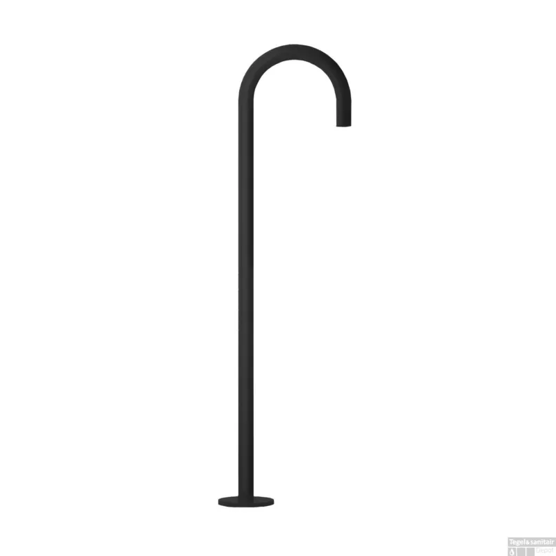 Seizoensaanbieding Baduitloop Hotbath Cobber Vrijstaand 106 cm Mat Zwart