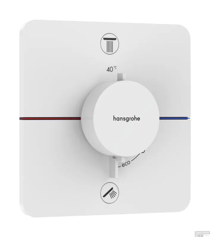 Beperkt Aanbod Hansgrohe ShowerSelect Comfort Q thermostaat inbouw voor 2 functies met geïntergreerde zekerheidscombinatie volgens EN1717, mat wit