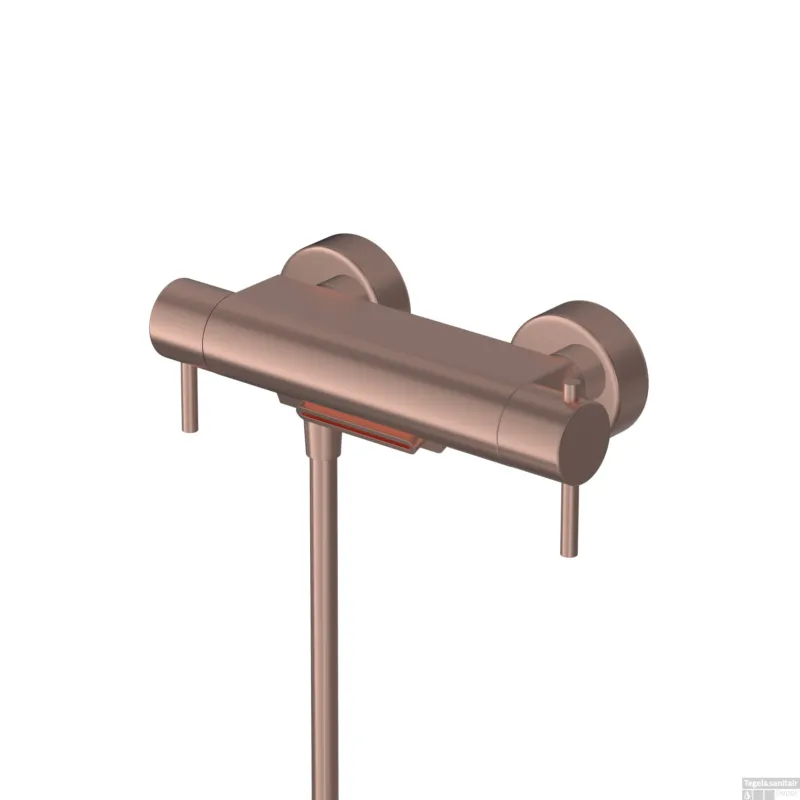 Badkraan Hotbath Cobber Thermostaat Waterval Uitloop Geborsteld Koper PVD Beperkte Voorraad