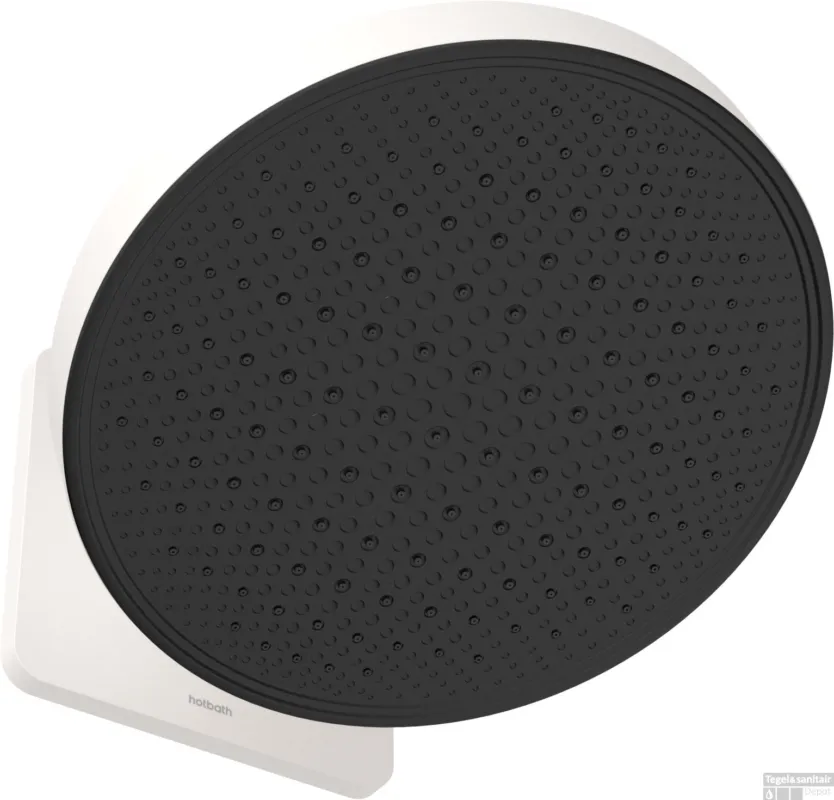 Direct Verzonden Hoofddouche Hotbath Cobber 1-F opbouw, 300mm Kantelbare Wandarm Mat Wit
