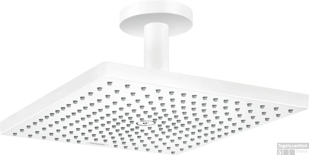 Koop Vandaag Hansgrohe Raindance E hoofddouche 300 1jet EcoSmart met plafondaansluiting, mat wit