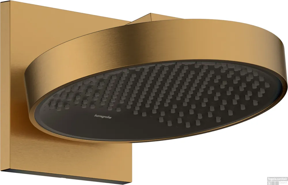 Op = Op Hansgrohe Rainfinity PowderRain hoofddouche 250 1jet met douche-arm, Brushed Bronze