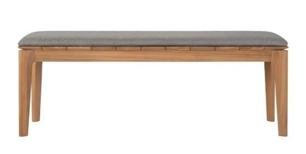 Flitsaanbieding Ethnicraft Bok outdoor bank met kussen-137 cm-Mocha