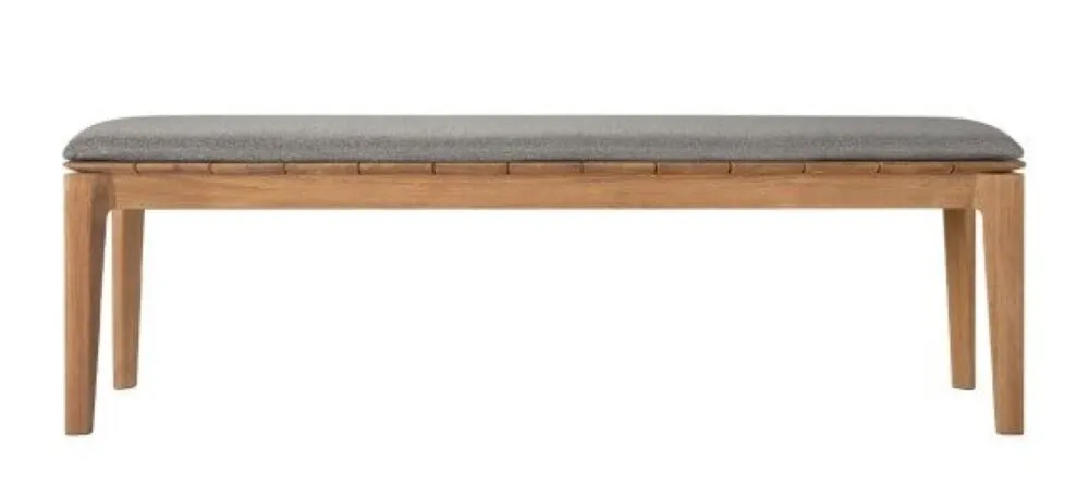 Tijdelijk Beschikbaar Ethnicraft Bok outdoor bank met kussen-162 cm-Mocha