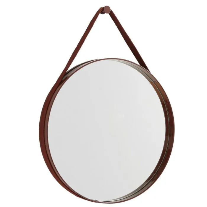 Populair HAY Strap No 2 spiegel-∅ 50 cm-Dark Brown