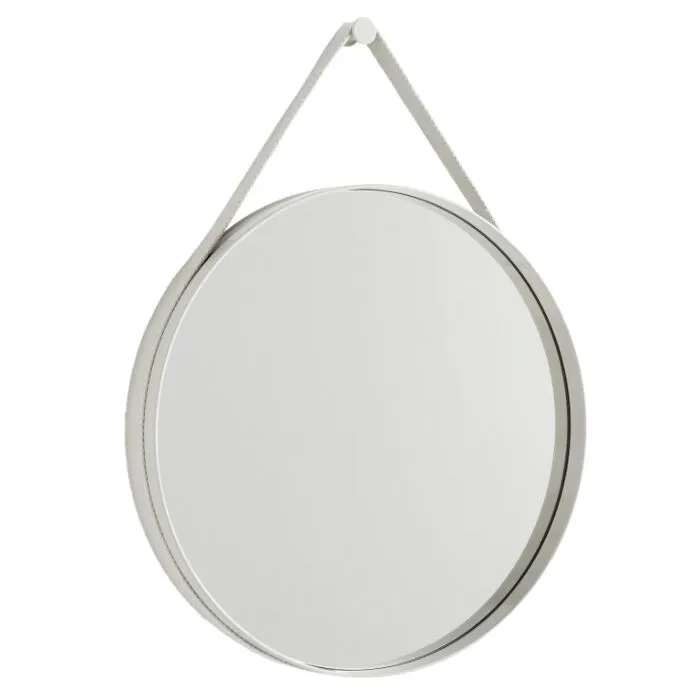 HAY Strap No 2 spiegel-∅ 50 cm-Light Grey Op = Op
