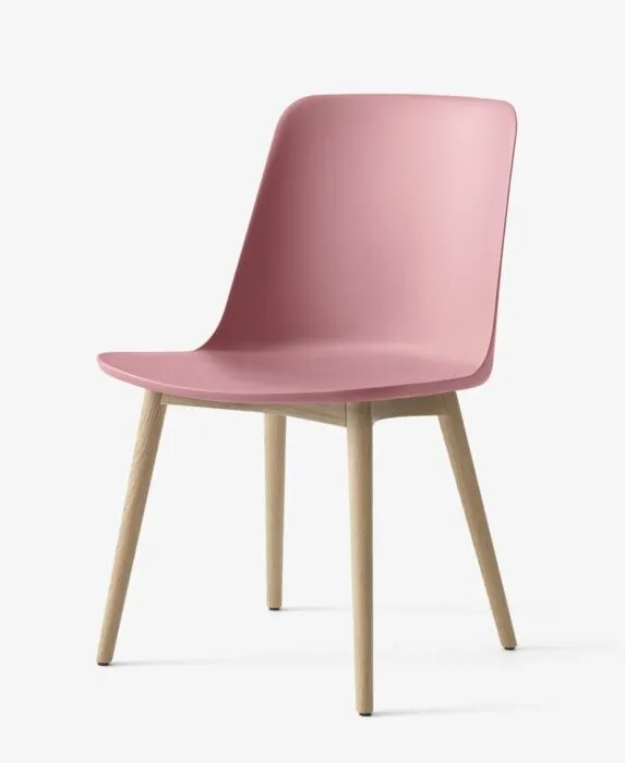 &Tradition Rely HW71 eetkamerstoel - Eiken onderstel-Soft Pink Aanbieding