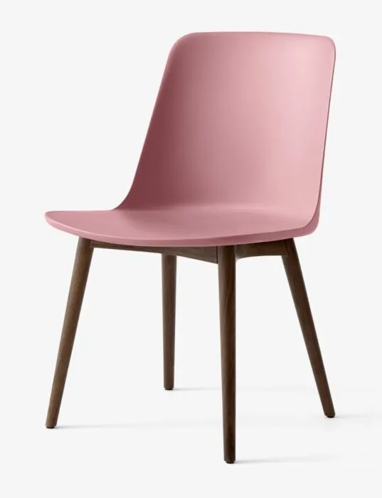Direct Verzonden &Tradition Rely HW71 eetkamerstoel - Walnoot onderstel-Soft Pink