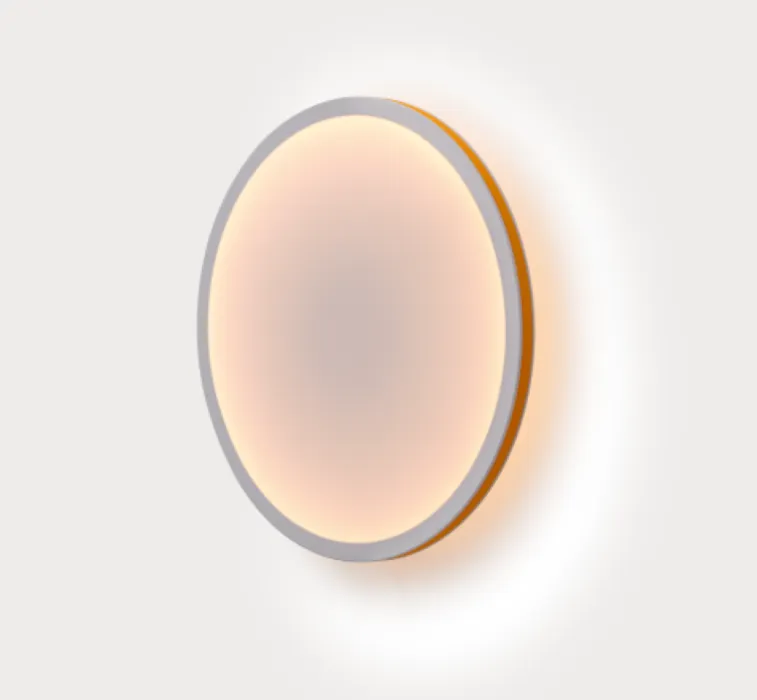 Populair Muuto Calm Wall wandlamp ø 50 cm-Wit-oranje