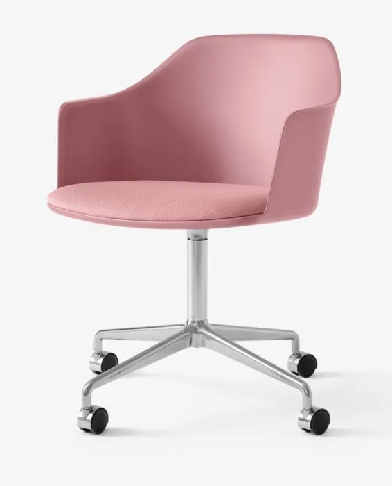 &Tradition Rely HW49-Soft Pink-Polished aluminium Beperkt Aanbod