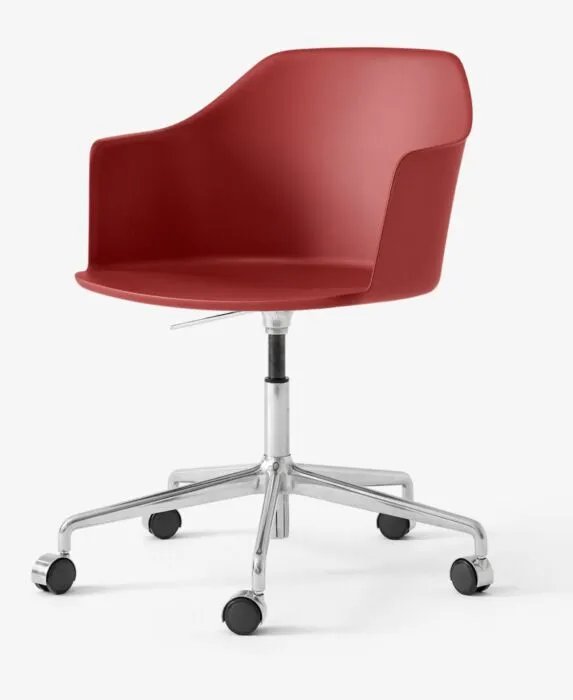 &Tradition Rely HW53-Vermilion Red-Polished aluminium Speciale Aanbieding