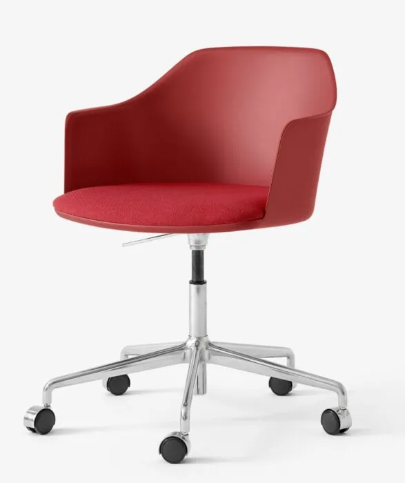 Meest Verkocht &Tradition Rely HW54-Vermilion Red-Polished aluminium