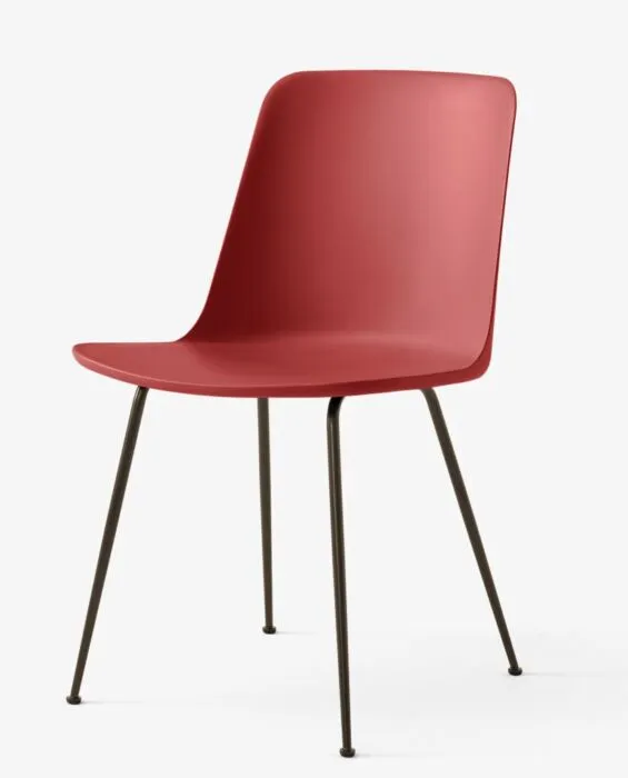 Merkproduct &tradition Rely HW6 stoel bronzed onderstel-Vermilion Red