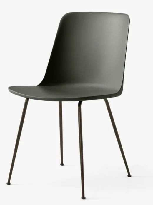Lage Kosten &tradition Rely HW6 stoel bronzed onderstel-Bronze green