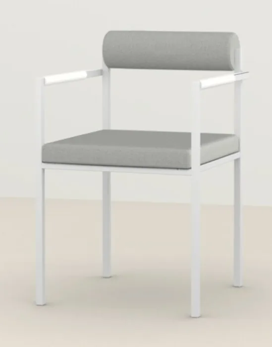 Direct Verzonden Studio Henk Bolster wit frame eetkamerstoel - met armleuningen-Hallingdal 65 123