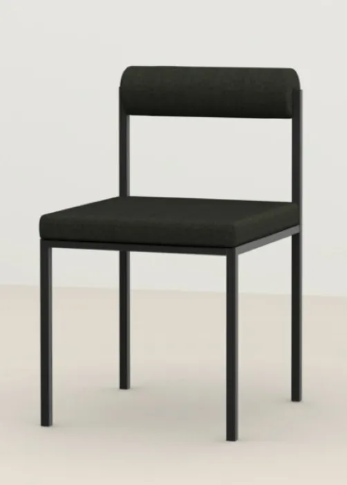 Express Levering Studio Henk Bolster zwart frame eetkamerstoel-Soil Hunter 156