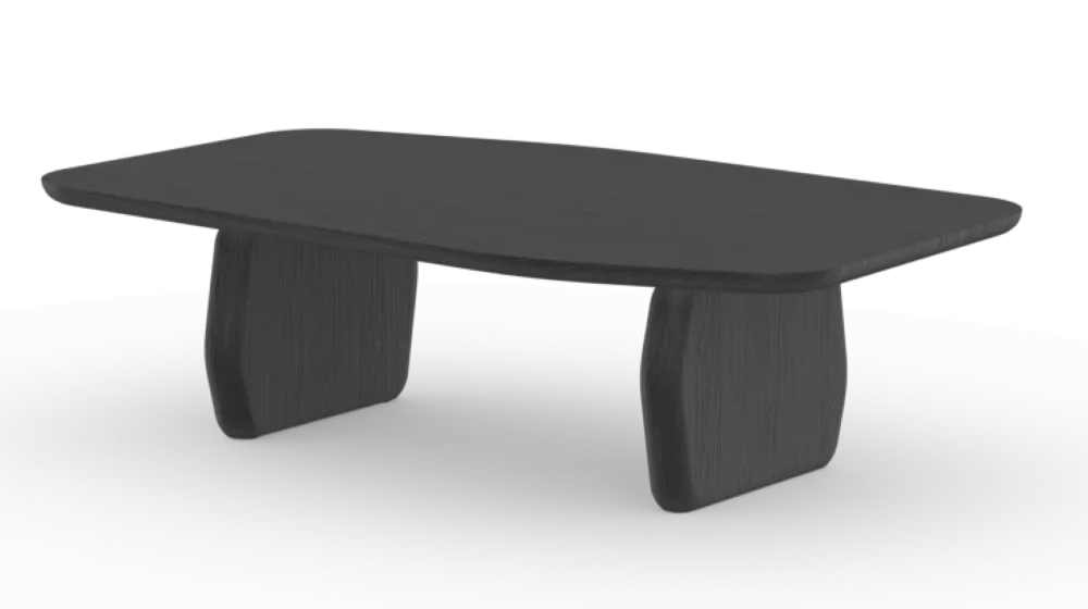 Beperkt Aanbod Studio Henk Slant salontafel-Eiken zwarte beits
