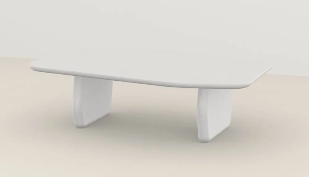 Gecertificeerd Studio Henk Slant salontafel-Eiken witte lak