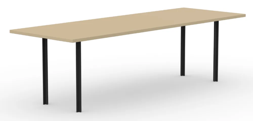 Studio Henk Cross eetkamertafel-160x90 cm-HPL unilin sunset beige Flitsaanbieding