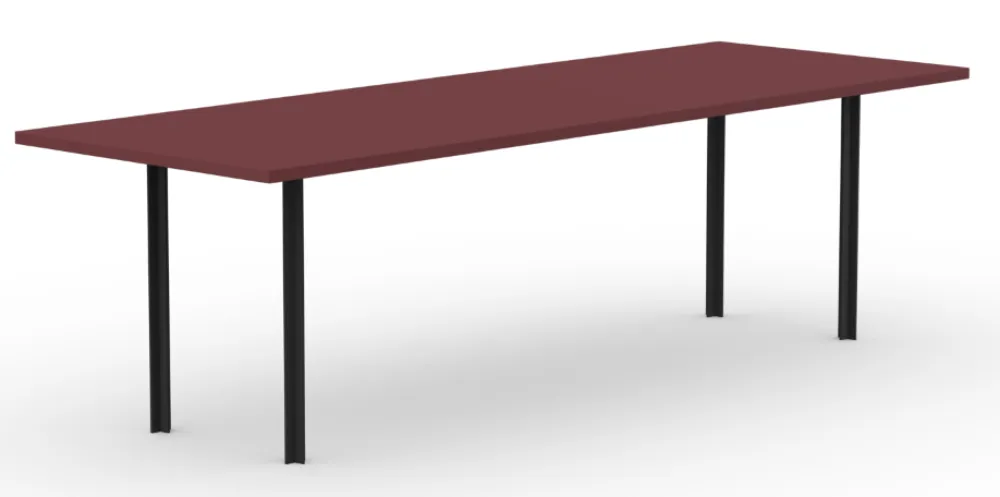 Studio Henk Cross eetkamertafel-160x90 cm-HPL Fenix rosso jaipur Koop Online