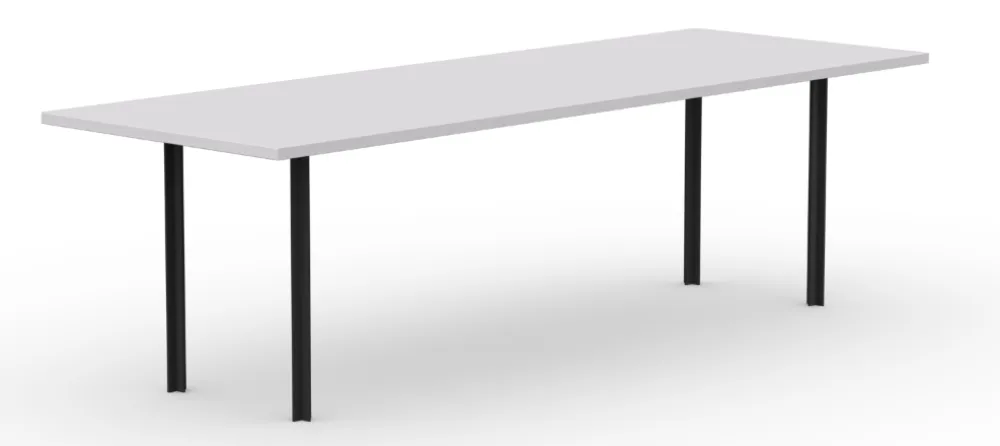 Studio Henk Cross eetkamertafel-160x90 cm-HPL Fenix bianco alaska Nieuw