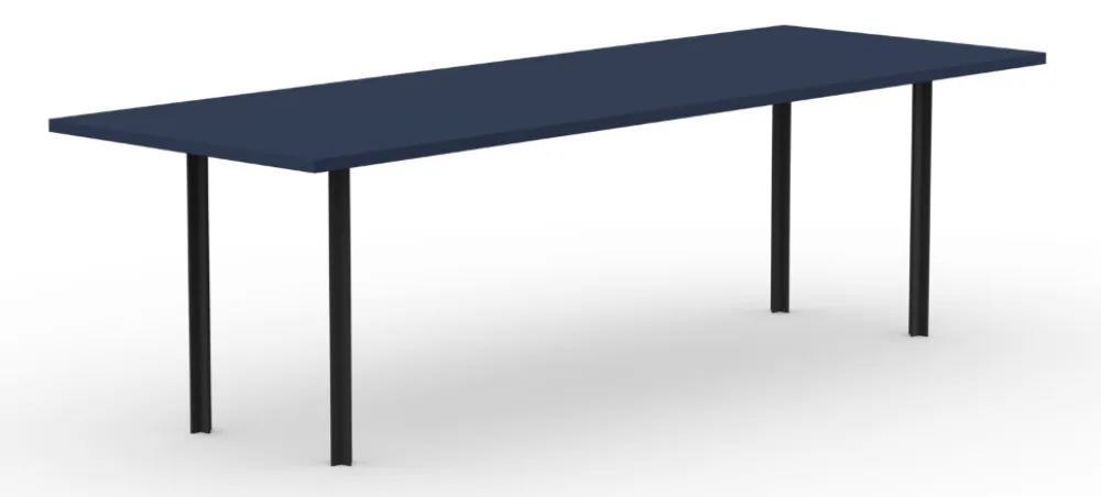 Studio Henk Cross eetkamertafel-160x90 cm-HPL Fenix blu fes Laatste Kans
