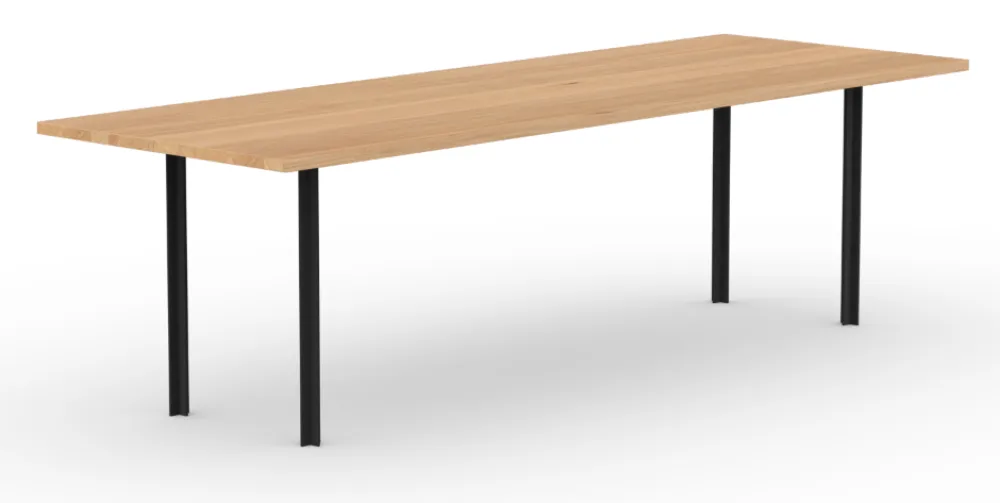 Tijdelijk Beschikbaar Studio Henk Cross eetkamertafel-180x90 cm-Eiken naturel lak